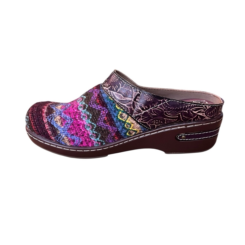 Spring Step L'Artiste Women's Zigino Clogs Purple Multi Size 38 - Picture 4 of 8
